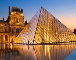 The glass pyramid which is a center of attraction of the museum is 21 meter high.